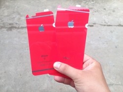 Miếng dán cường lực mặt sau iPhone 6s/6s Plus giả iPhone 8 đỏ