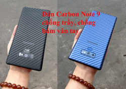 Dán lưng Samsung Note 9 vân Carbon 3D chống trầy, chống bám vân tay