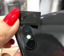Miếng dán chống trầy camera sau iPhone X (2 cái)