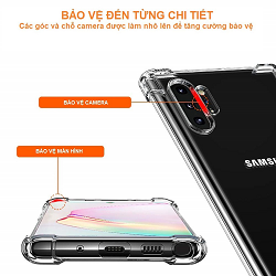 Ốp Lưng Chống Sốc Samsung Note 10/ Note 10 Plus Trong Suốt