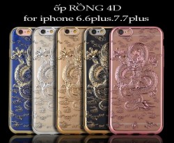 Ốp lưng iPhone 6 6 Plus rồng vàng 4D phong thủy