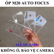 Ốp lưng Samsung M20 trong suốt Auto Focus không ố vàng