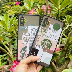 Ốp lưng Samsung Note 10 Plus chống sốc bảo vệ camera in hình Cafe Starbucks sang trọng
