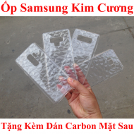 Ốp lưng Samsung Galaxy Note 8 trong suốt 3D kim cương