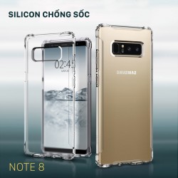 Ốp lưng Samsung Note 8 silicon trong suốt chống sốc