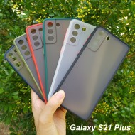 Ốp lưng Samsung S21 Plus nhám viền màu chống vân tay, chống sốc Bảo vệ Camera